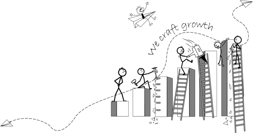 We craft growth illustration